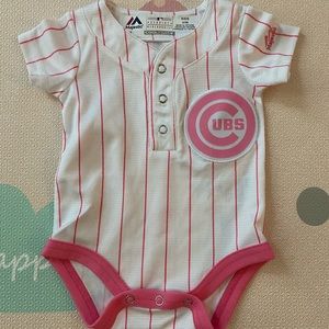 Chicago Cubs Baby Girl Onesie